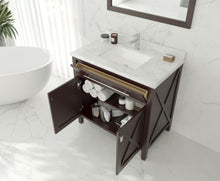 Load image into Gallery viewer, Laviva Wimbledon 313YG319-B Brown Bathroom Vanity Cabinet, sizes 24&quot; or 36&quot;
