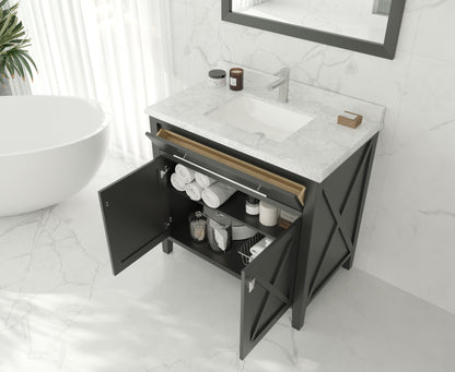 Laviva Wimbledon 313YG319-36E, 36" Espresso Bathroom Vanity Set