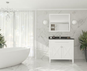 Laviva Wimbledon 313YG319-36W, 36" White Bathroom Vanity Set