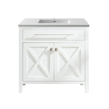 Load image into Gallery viewer, Laviva Wimbledon 36&quot; White Bathroom Vanity 313YG319-36W-MW Matte White Top