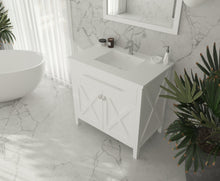 Load image into Gallery viewer, Laviva Wimbledon 36&quot; White Bathroom Vanity 313YG319-36W-MW Matte White Top up