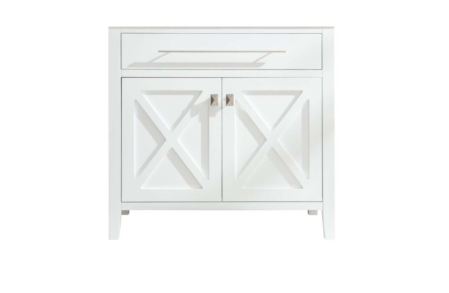 Laviva Wimbledon White Bathroom Vanity Cabinet 313YG319-36W, 36" 