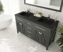 Load image into Gallery viewer, Laviva Wimbledon 60&quot; Espresso Double Sink Bath Vanity Set  313YG319-60E-MB Matte Black Top up