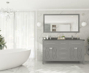 Laviva Wimbledon 313YG319-60G, 60" Grey Double Sink Bath Vanity Set