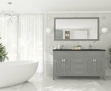 Load image into Gallery viewer, Laviva Wimbledon 313YG319-60G, 60&quot; Grey Double Sink Bath Vanity Set