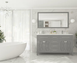 Laviva Wimbledon 313YG319-60G, 60" Grey Double Sink Bath Vanity Set