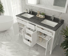 Load image into Gallery viewer, Laviva Wimbledon 313YG319-60W, 60&quot; White Double Sink Bath Vanity Set
