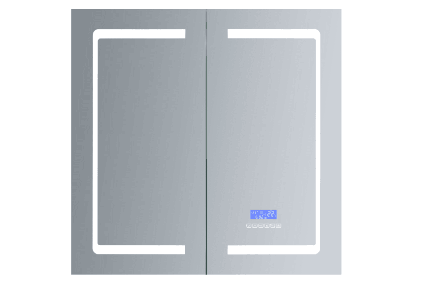 Bracciano LED Medicine Cabinet w/ Defogger 36" Wide x 36" Tall Double Door - The Bath Vanities