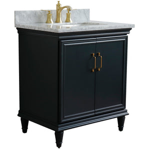Bellaterra 31" Wood Single Vanity w/ Counter Top and Sink 400800-31-DG-WMR
