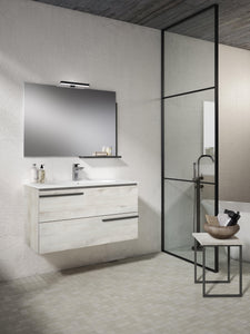 Lucena Bath Scala 32" single sink Vanity in Abedul, White or Tera - The Bath Vanities