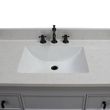 Load image into Gallery viewer, 3922-BL-FG-AQ  39 in. Single Sink Vanity in French Gray finish with Engineered Quartz Top