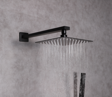 Load image into Gallery viewer, Monte Celo Set, 8&quot; Square Rain Shower and Handheld in Matte Black - The Bath Vanities