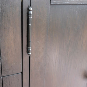 Bellaterra 400100-36L-R 36" Single Vanity - Cabinet Only - Brown Ash / Left Doors, Close up