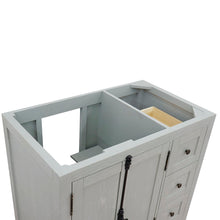 Load image into Gallery viewer, Bellaterra 400100-36L-R 36&quot; Single Vanity - Cabinet Only - Gray Ash / Left Doors, Top Inside