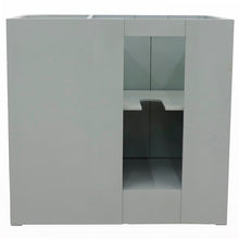 Load image into Gallery viewer, Bellaterra 400100-36L-R 36&quot; Single Vanity - Cabinet Only - Gray Ash / Left Doors, Backside
