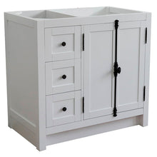 Load image into Gallery viewer, Bellaterra 400100-36L-R 36&quot; Single Vanity - Cabinet Only - Glacier Ash / Right Doors, Front