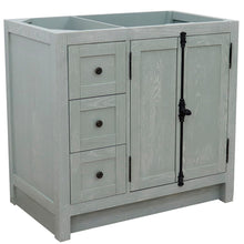 Load image into Gallery viewer, Bellaterra 400100-36L-R 36&quot; Single Vanity - Cabinet Only - Gray Ash / Right Doors, Front