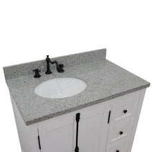 Load image into Gallery viewer, Bellaterra Glacier Ash 37&quot; Single Vanity w/ Counter Top and Left Sink-Left Doors 400100-37L-GA-GYO