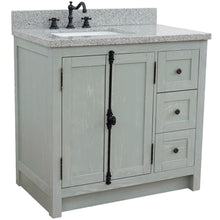 Load image into Gallery viewer, Bellaterra Gray Ash 37&quot; Single Vanity w/ Counter Top and Left Sink-Left Doors 400100-37L-GYA-GYR