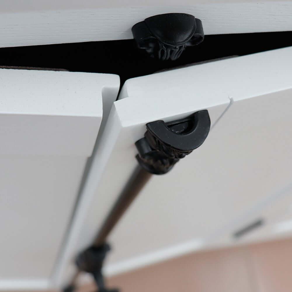 Bellaterra Shlomo Glacier Ash 37" Single Vanity w/ Counter Top and Right Sink - Right Doors 400100-37R-GA-BGO