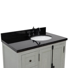 Load image into Gallery viewer, Bellaterra Gray Ash 37&quot; Single Vanity w/ Counter Top and Right Sink - Right Doors 400100-37R-GYA-BGO