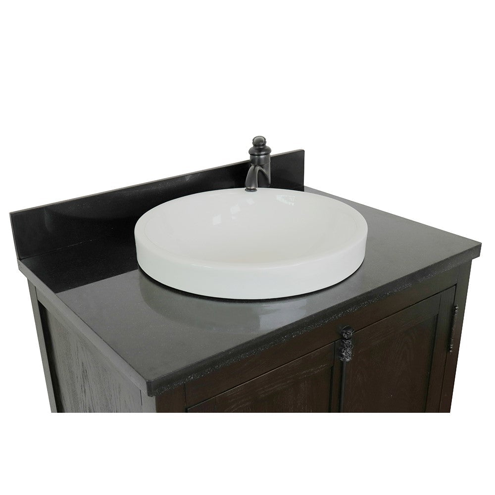 Bellaterra 400100-BA-BGRD 31" Wood Single Vanity w/ Counter Top and Sink (Brown Ash)