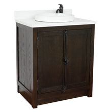 Load image into Gallery viewer, Bellaterra 400100-BA-WERD 31&quot; Wood Single Vanity w/ Counter Top and Sink (Brown Ash)