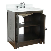 Load image into Gallery viewer, Bellaterra 400100-BA-WER 31&quot; Wood Single Vanity w/ Counter Top and Sink (Brown Ash)