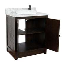 Load image into Gallery viewer, Bellaterra 400100-BA-WMRD 31&quot; Wood Single Vanity w/ Counter Top and Sink (Brown Ash)