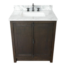 Load image into Gallery viewer, Bellaterra 400100-BA-WMR 31&quot; Wood Single Vanity w/ Counter Top and Sink (Brown Ash)