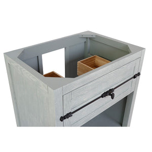 Bellaterra  30" Single Vanity Cabinet Only in Gray Ash, 400101-GYA