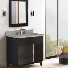 Load image into Gallery viewer, Bellaterra 400200-CTDG 31&quot; Single Vanity in Silvery Brown Finish with Counter Top and Rectangle Sink Gray Concrete