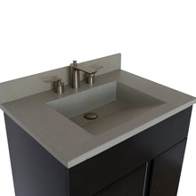 Load image into Gallery viewer, Bellaterra 400200-CTDG 31&quot; Single Vanity in Silvery Brown Finish with Counter Top and Rectangle Sink Gray Concrete