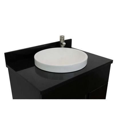 Bellaterra 400200-SB-BGRD 31" Wood Single Vanity w/ Counter Top and Sink Black Galaxy