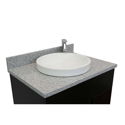 Bellaterra 400200-SB-GYRD 31" Wood Single Vanity w/ Counter Top and Sink Gray Granite