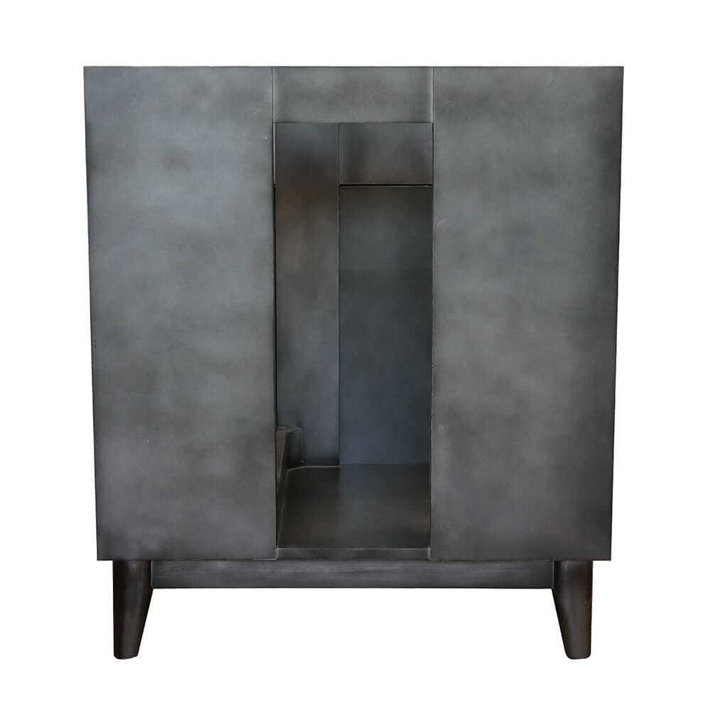 Bellaterra 400200-SB-GYR 31" Wood Single Vanity w/ Counter Top and Sink Gray Granite