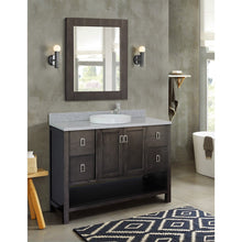 Load image into Gallery viewer, Bellaterra Shlomo - to Split 49&quot; Brown Wood Single Vanity w/ Counter Top and Sink 400300-SB-GYRD