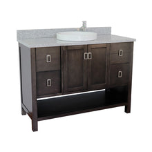 Load image into Gallery viewer, Bellaterra Shlomo - to Split 49&quot; Brown Wood Single Vanity w/ Counter Top and Sink 400300-SB-GYRD