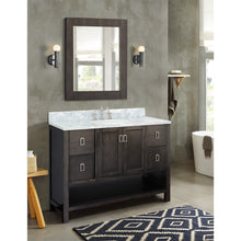 Load image into Gallery viewer, Bellaterra Shlomo - to Split 49&quot; Brown Wood Single Vanity w/ Counter Top and Sink 400300-SB-WMO