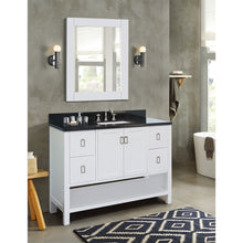 Load image into Gallery viewer, Bellaterra Shlomo - to Split 49&quot; White Wood Single Vanity w/ Counter Top and Sink 400300-WH-BGR
