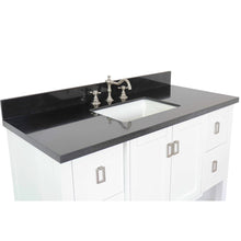 Load image into Gallery viewer, Bellaterra Shlomo - to Split 49&quot; White Wood Single Vanity w/ Counter Top and Sink 400300-WH-BGR