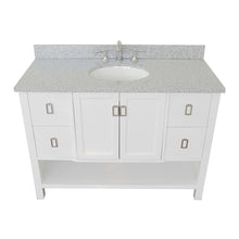 Load image into Gallery viewer, Bellaterra Shlomo - to Split 49&quot; White Wood Single Vanity w/ Counter Top and Sink 400300-WH-GYO