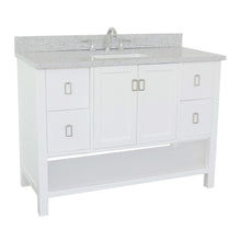 Load image into Gallery viewer, Bellaterra Shlomo - to Split 49&quot; White Wood Single Vanity w/ Counter Top and Sink 400300-WH-GYR