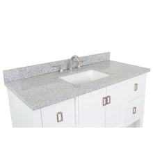 Load image into Gallery viewer, Bellaterra Shlomo - to Split 49&quot; White Wood Single Vanity w/ Counter Top and Sink 400300-WH-GYR
