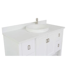 Load image into Gallery viewer, Bellaterra Shlomo - to Split 49&quot; White Wood Single Vanity w/ Counter Top and Sink 400300-WH-WERD