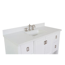 Load image into Gallery viewer, Bellaterra Shlomo - to Split 49&quot; White Wood Single Vanity w/ Counter Top and Sink 400300-WH-WER