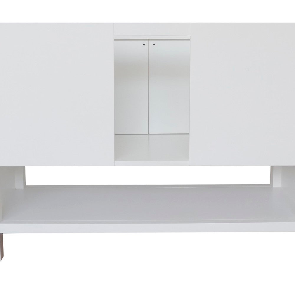 Bellaterra 48" Single Vanity - Cabinet Only 400300-SB-WH, White, Backside