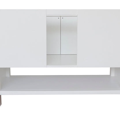 Bellaterra 48" Single Vanity - Cabinet Only 400300-SB-WH, White, Backside