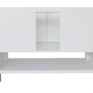 Bellaterra 48" Single Vanity - Cabinet Only 400300-SB-WH, White, Backside