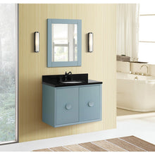 Load image into Gallery viewer, Bellaterra 400400-CAB-AB-BGO 31&quot; Single Wall Mount w/ Counter Top and Sink (Aqua Blue)